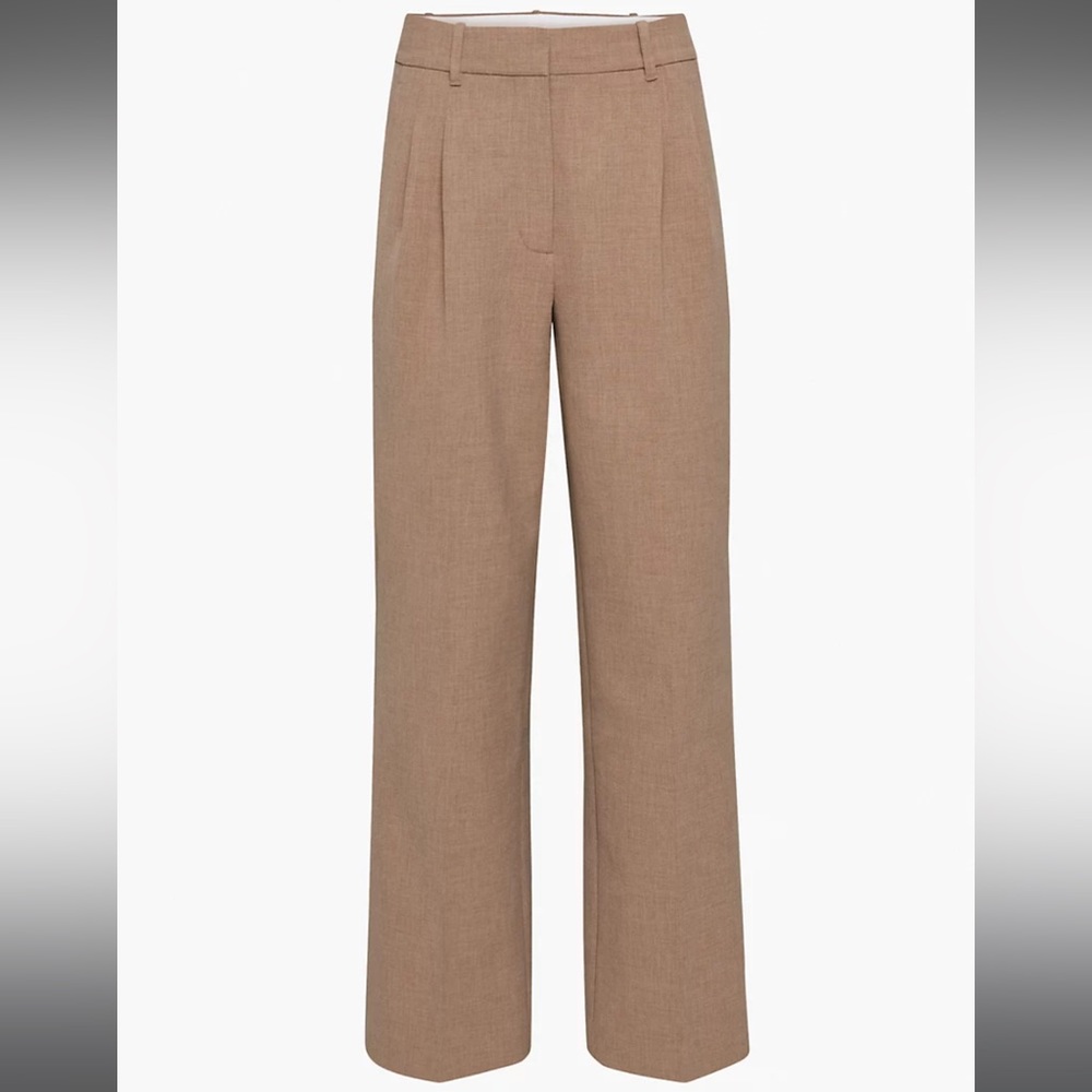 Babaton Tan Wide Leg Pants